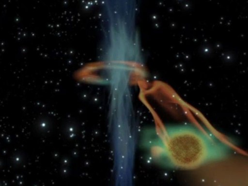 agujero negro planeta