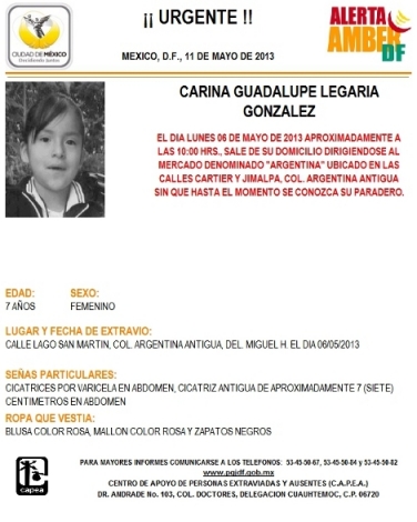 alerta amber 16 5 13