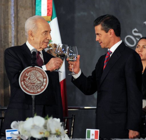 ENRIQUE PEÑA NIETO Y SHIMON PERES