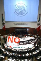 TOMAN TRIBUNA DEL SENADO OPOSITORES A REFORMA ENERGÉTICA