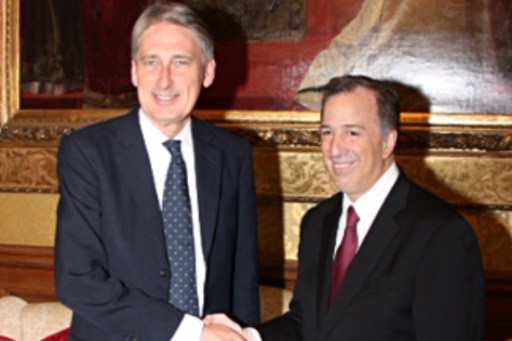FOTO El canciller Meade en reuniÃ³n con el ministro de Asuntos Exteriores britÃ¡nico, Philip Hammond