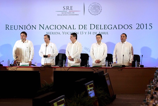 FOTO 1 El canciller JosÃ© Antonio Meade inaugurÃ³ la ReuniÃ³n Nacional de Delegados de la SRE, en MÃ©rida