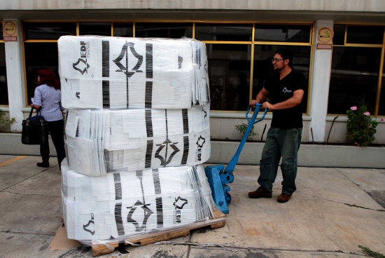 INICIA ENTREGA DE MATERIALES ELECTORALES EN EL DF