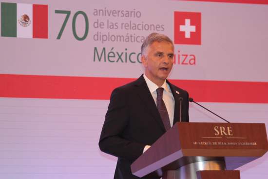 CANCILLER DE SUIZA VISITA MÉXICO