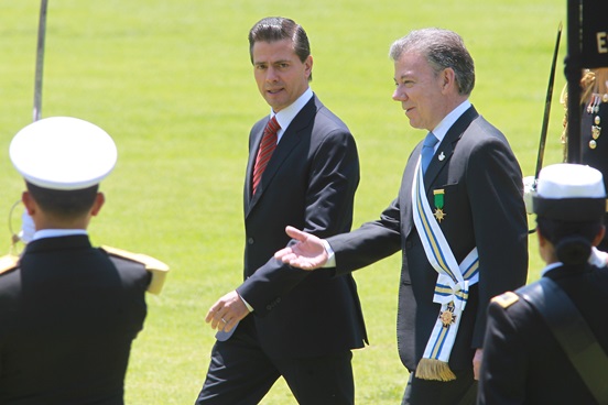 VISITA DE JUAN MANUEL SANTOS A MÉXICO