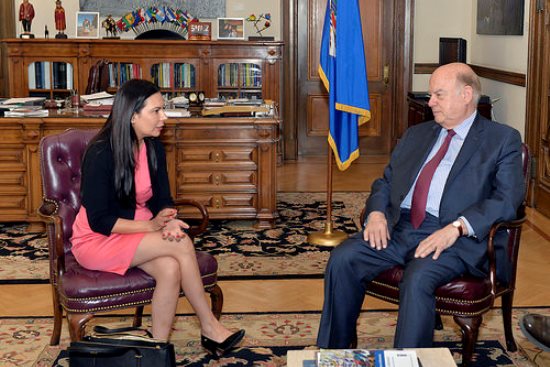 Laura Rojas HernaÌ-ndez_JoseÌ- Miguel Insulza_OEA