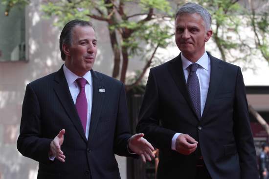 CANCILLER DE SUIZA VISITA MÉXICO