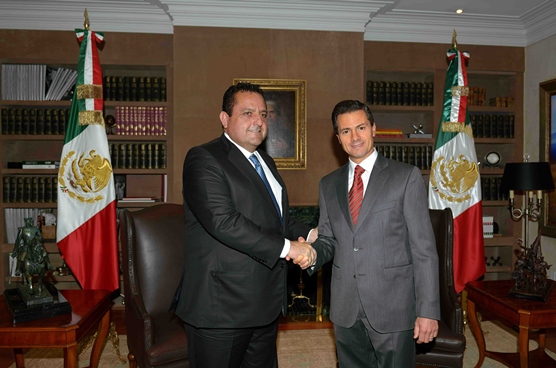 PRESIDENTE PEÑA RECIBE AGOBERNADOR ELECTO DE BAJA CALIFORNIA SUR
