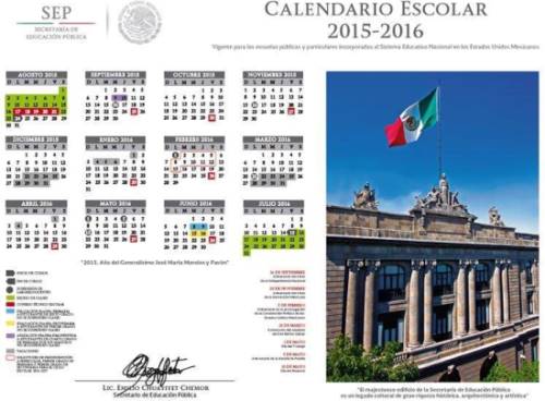 calendario escolar 2015 2016
