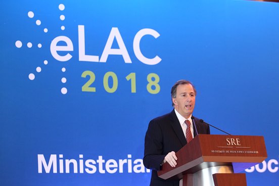 FOTO 1 Canciller José Antonio Meade en la 5ª Conferencia Ministerial sobre la Sociedad de la Información de ALC
