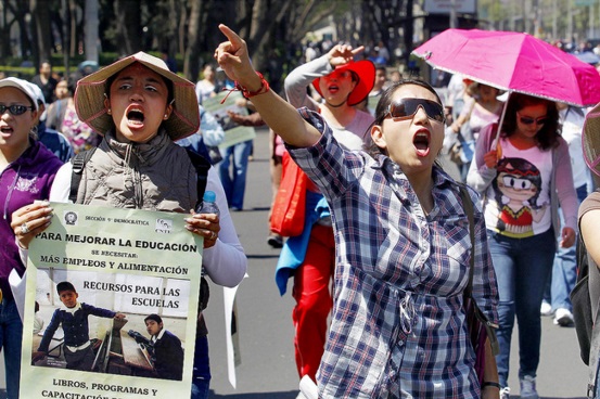protestas maestros