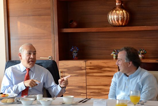 MEADE Y GURRÍA DIALOGAN SOBRE OPORTUNIDADES DE COLABORACIÓN