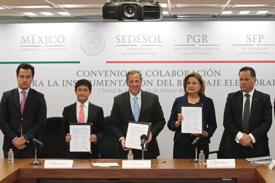 FIRMAN ACUERDO PARA BLINDAJE ELECTORAL