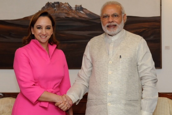 Claudia Ruiz Massieu  Narendra Modi