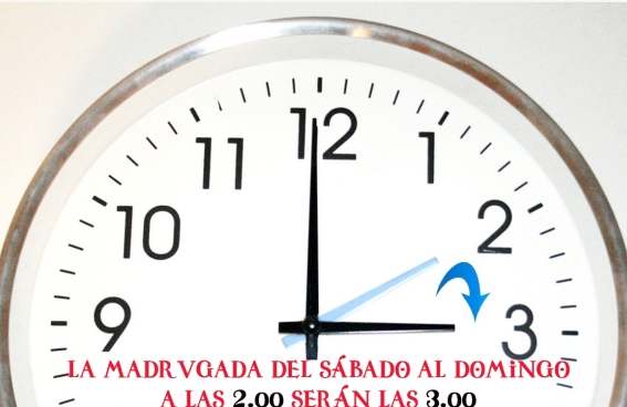 reloj horario de verano