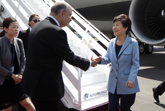 presidenta corea llega a mexico