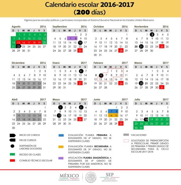 calendario escolar 2
