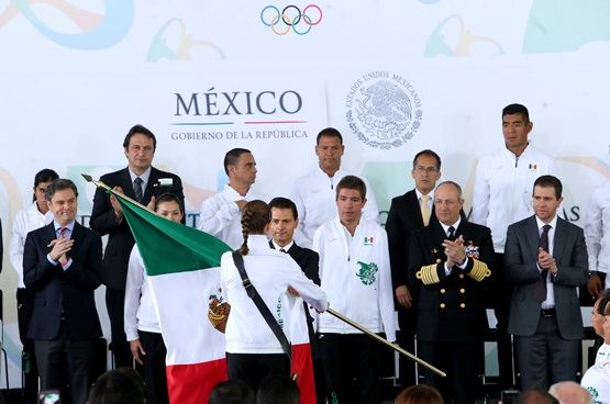 DESEÓ ÉXITO A LOS DEPORTISTAS MEXICANOS