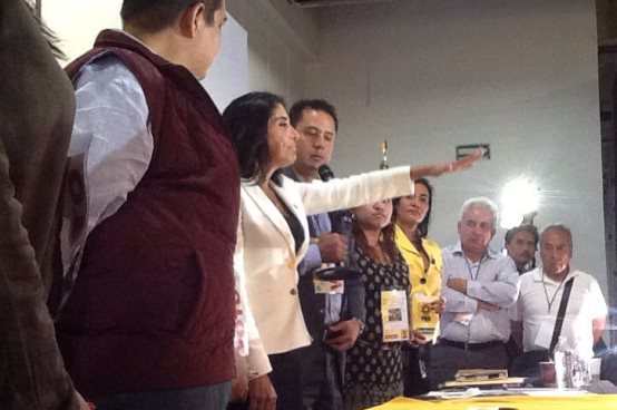 protesta alejandra barrales