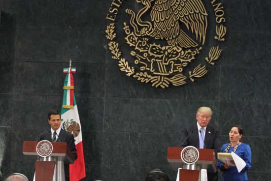 SE REÚNE CON DONALD TRUMP EN LOS PINOS