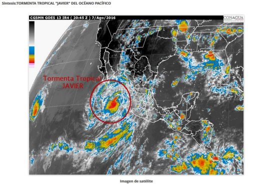 tormenta tropical javier 7 8