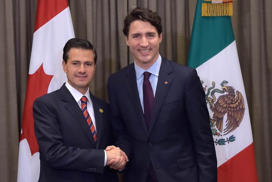 REUNIÓN CON JUSTIN TRUDEAU, PRIMER MINISTRO DE CANADÁ
