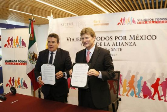 SECRETARIA DE CULTURA Y SNTE REALIZAN CONVENIO