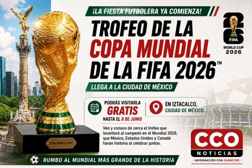 Trofeo de la Copa Mundial de la FIFA 2026 llega a la Ciudad de México y ...